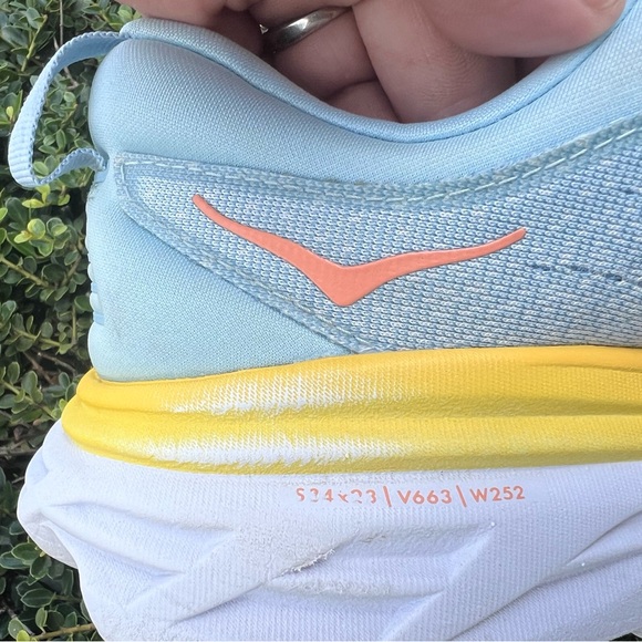 Hoka One One Womens Bondi 8 1127952 SSCA Blue Running Shoes Sneakers Sz 11 B - Picture 10 of 16